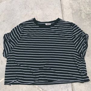 Stripped cropped tee